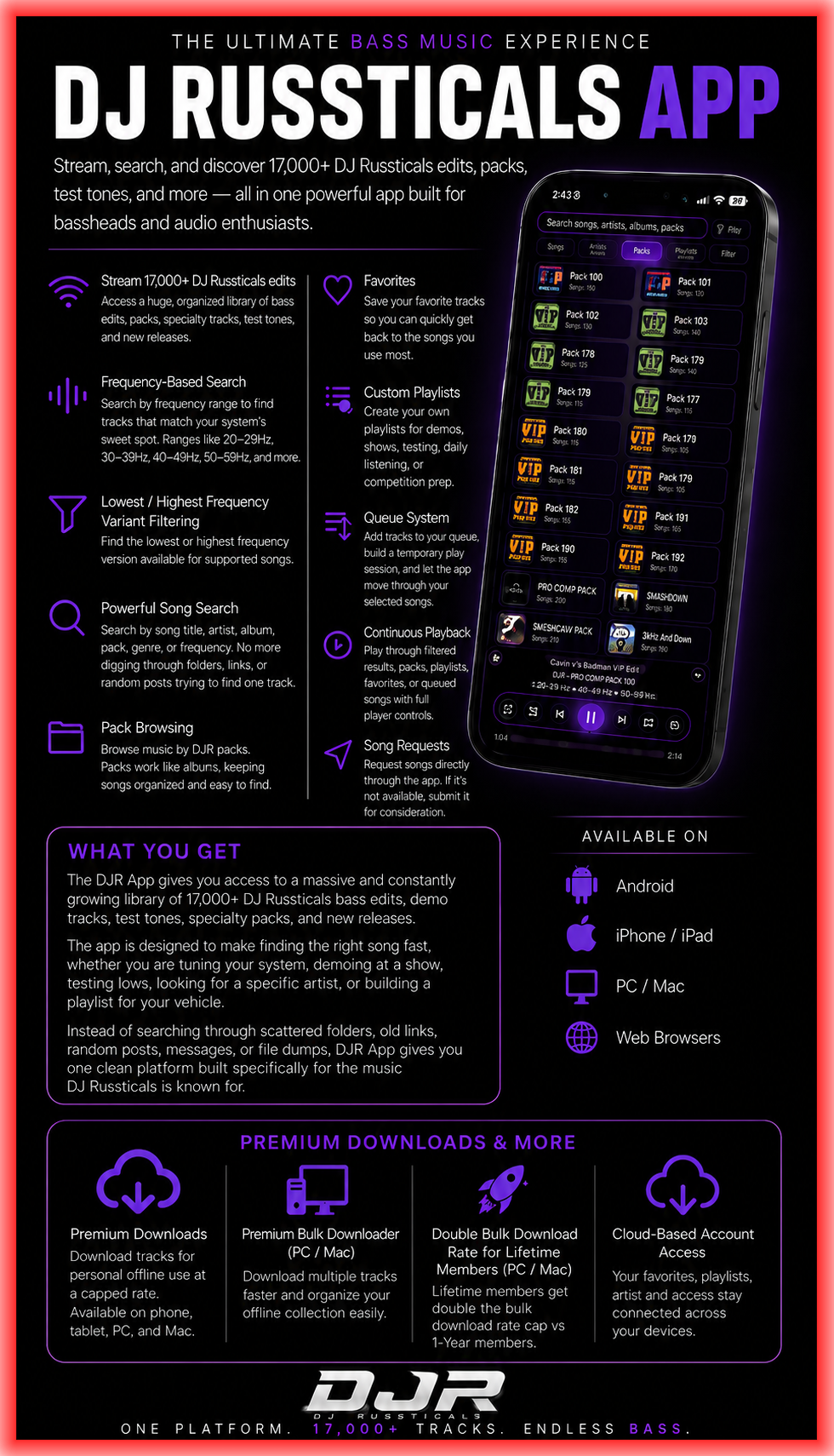 DJR App + Subscription