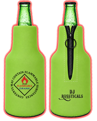 DJ Russticals Beer KOOZIE