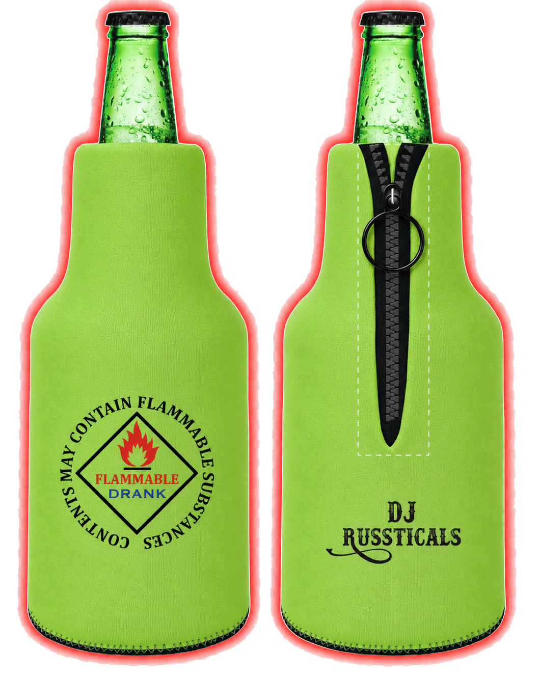 DJ Russticals Beer KOOZIE